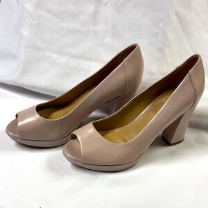 Naturalized NWOT Elegant Peep-Toe Block Heels